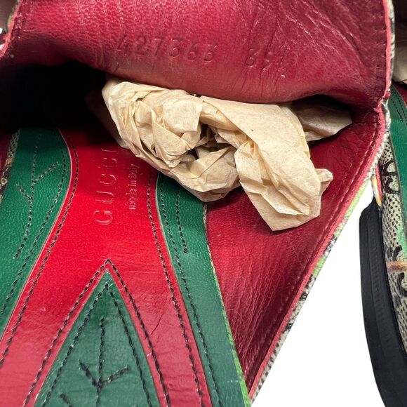 Gucci Princetown Tian GG Canvas Horsebit Mules Floral Bird Slip-On Designer 39.5 - Picture 10 of 12